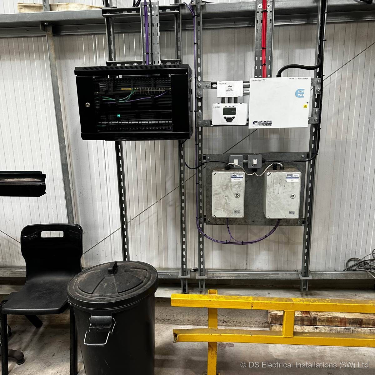 Network patch panel and Cat6 cabling by DS Electrical