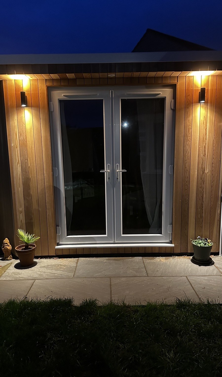 Garden lighting install by DS Electrical &mdash; outdoor electrical work to weatherproof IP-rated standard in Mid Somerset