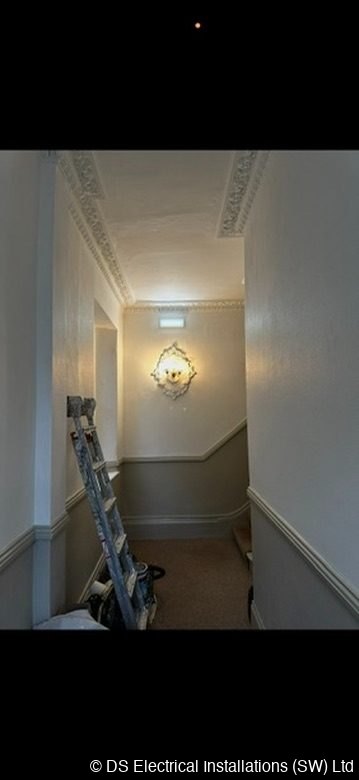 Heritage sconce cornice — DS Electrical job photo