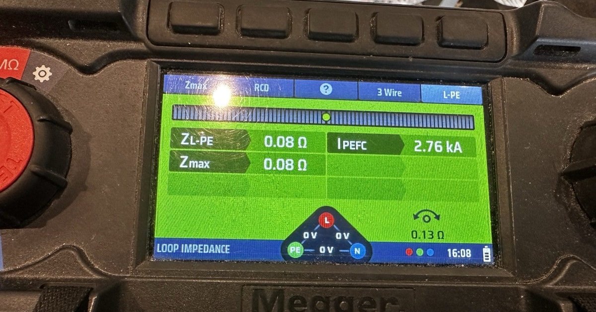 EICR testing on a rental property with Megger MFT multifunction tester by DS Electrical