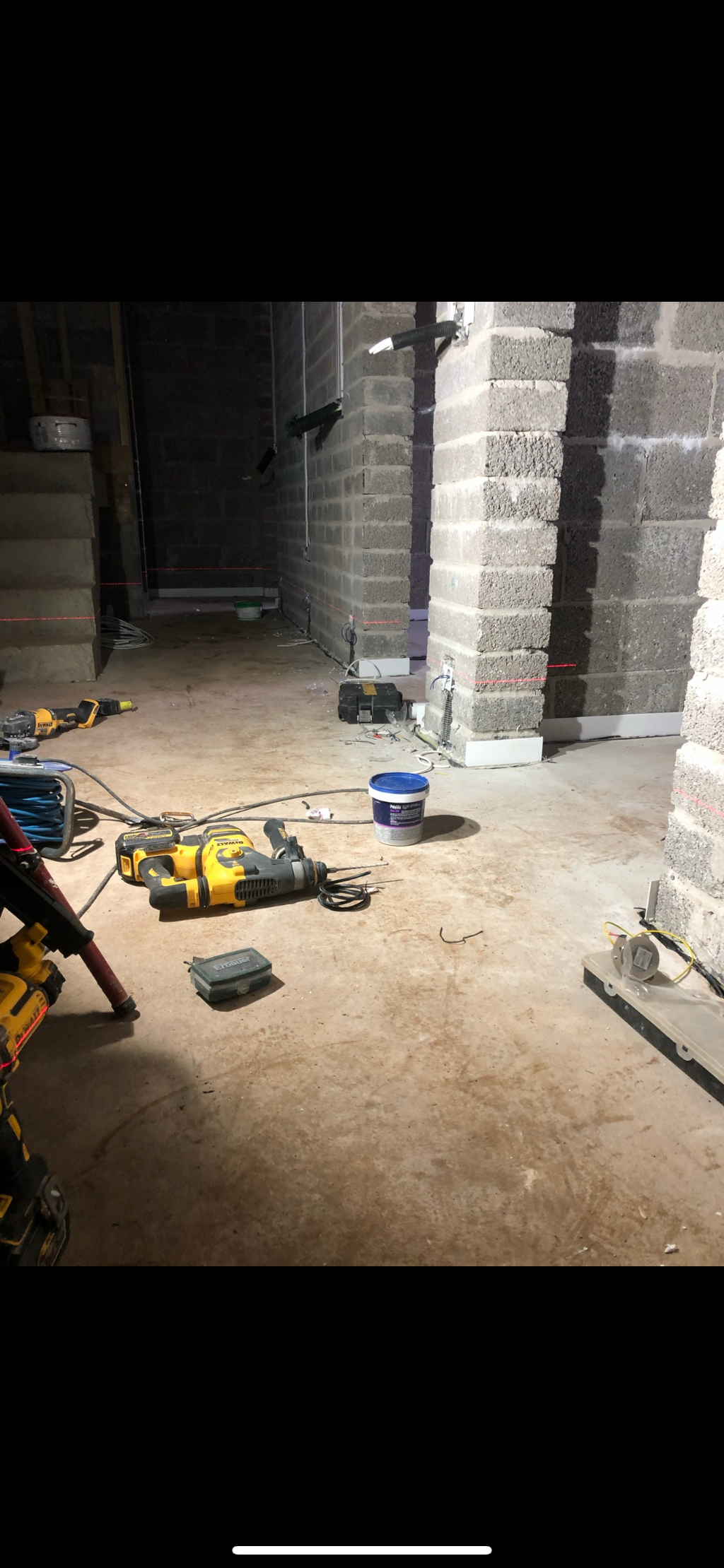 Low level LED lighting installation