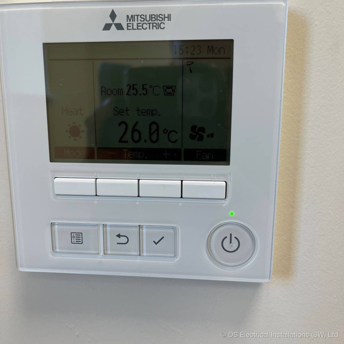 Smart programmable heating control installed by DS Electrical