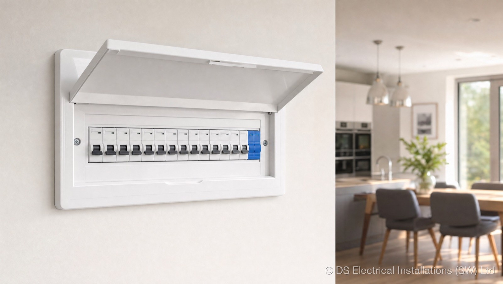 Consumer unit fitted with a Type 2 surge protection device
