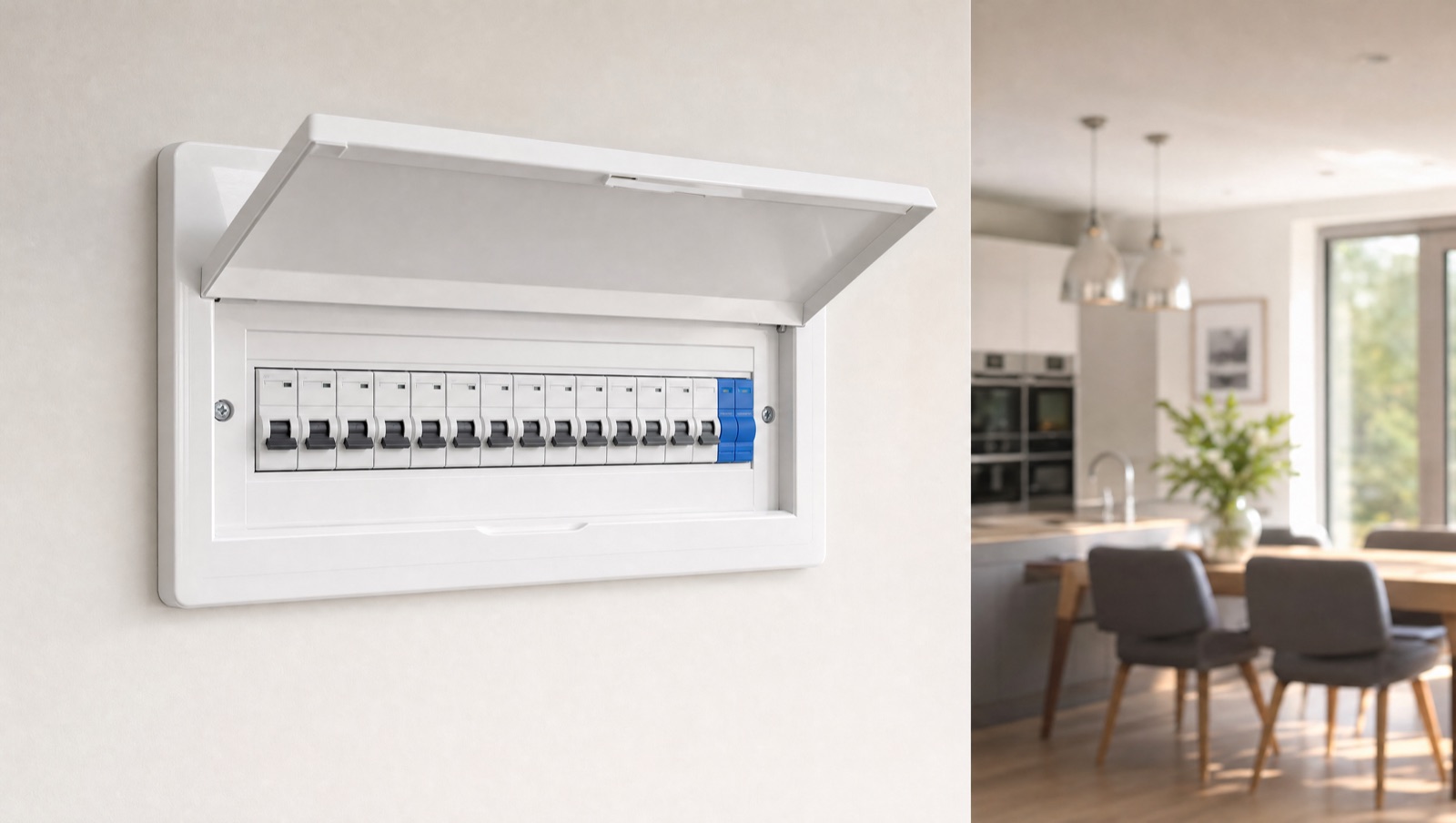 Consumer unit with a Type 2 Surge Protection Device fitted by DS Electrical