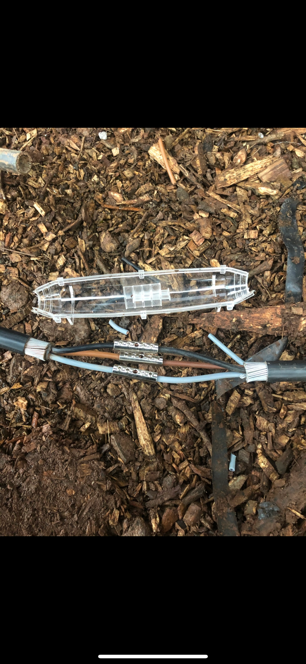 Steel wire armoured cable underground